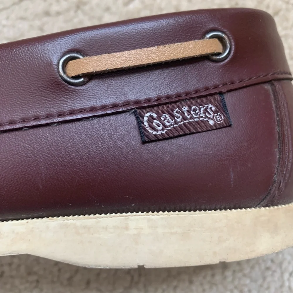 Vintage Coaster’s Leather Deck Boat Shoes Loafers